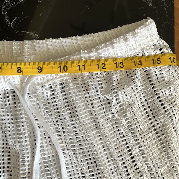 🤍⛱️🏖️Alexa & Stella White Mesh Bottoms with Adjustable Waist-L-NWT - Picture 11 of 14